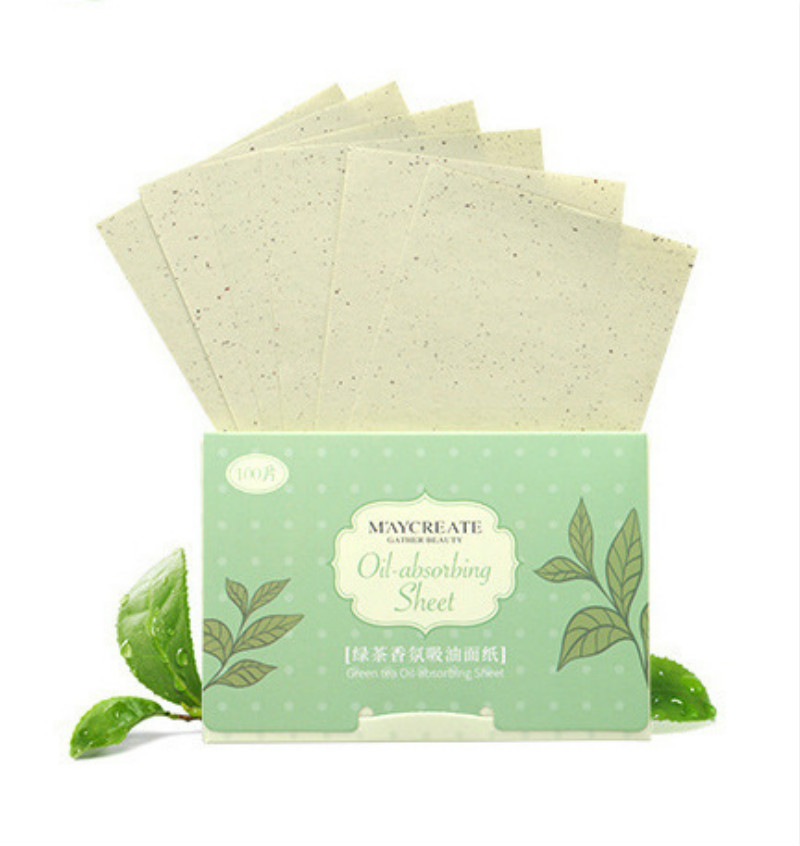 100pcs Blotting Paper Facial Cleansing Wipes Facial Oil Control Makeup Tools Oil-absorbing Tissue