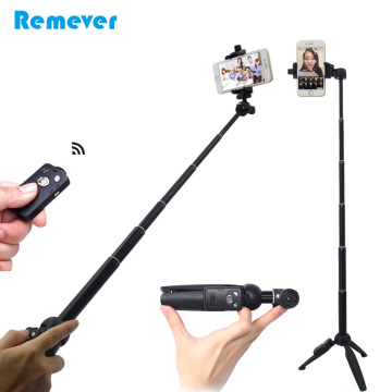 3 in 1 Mini Selfie Stick With Tripod Ball Head For Gopro+Bluetooth Remote Extendable Monopod For Iphone Xiaomi Samsung phones