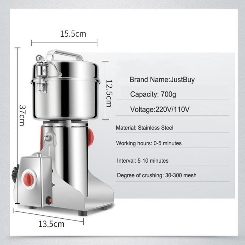 700G/2500G Medicine powder crusher mill medicine flour grinding machine food grinder spices grains coffee beran grinder