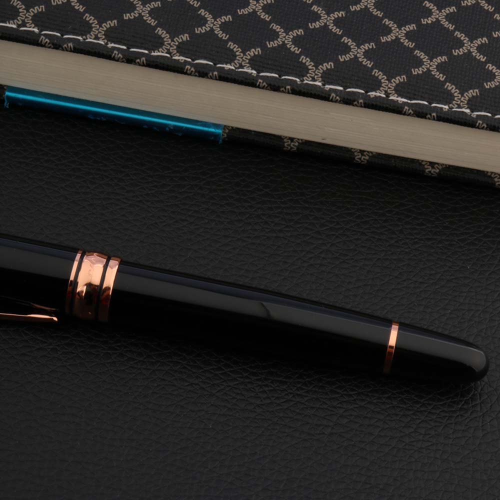 Wing Sung ROSE GOLDEN Fountain Pen metal BLACK office Luxury classic Golden stickers Stationery Office school supplies Writing