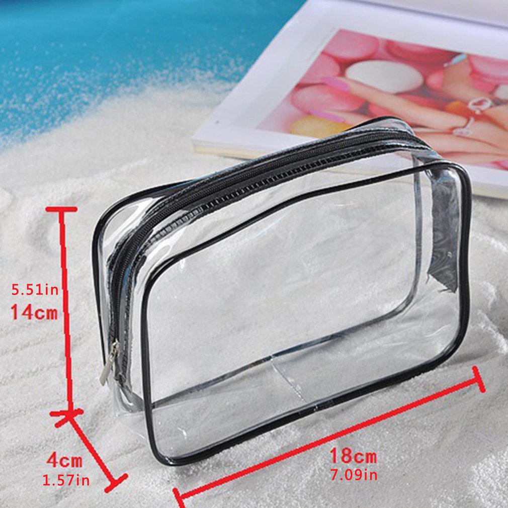Pvc Material Multi-function Storage Bag Storage Bag Wash Cosmetic Bag Transparent Three-piece Finishing Package