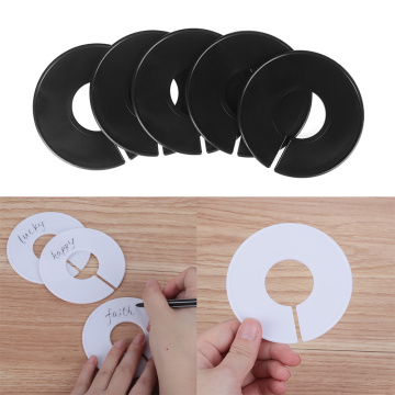 10PCS DIY Clothing Size Dividers Round Hangers Closet Dividers for Clothes Stores or Home White Blank Dividers Garment Tags