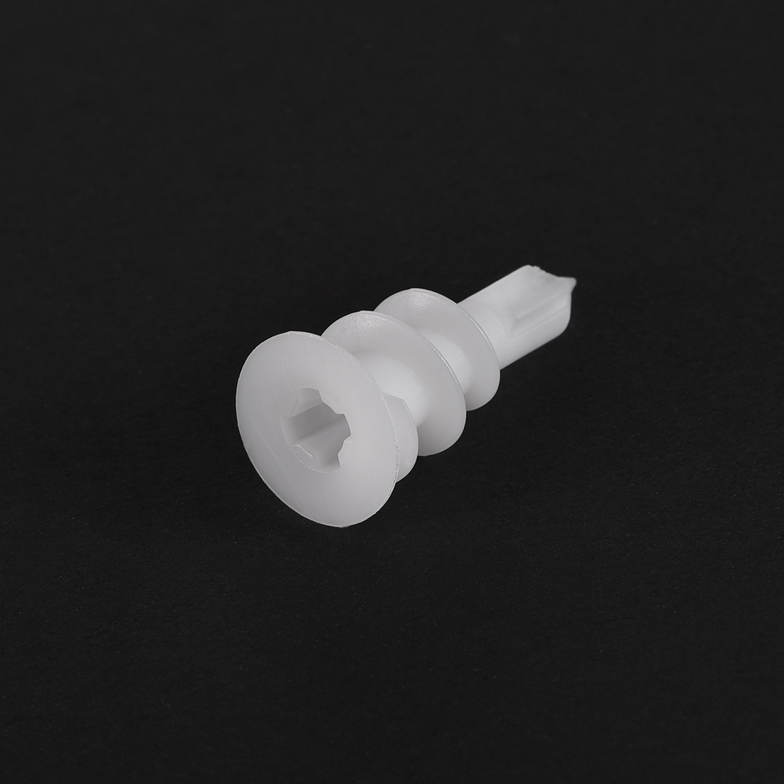 uxcell 50pcs 15mmx33mm High-strength Plastic Drywall Hollow Wall Anchors Expansion Pipe White Fit for 4mm Screws