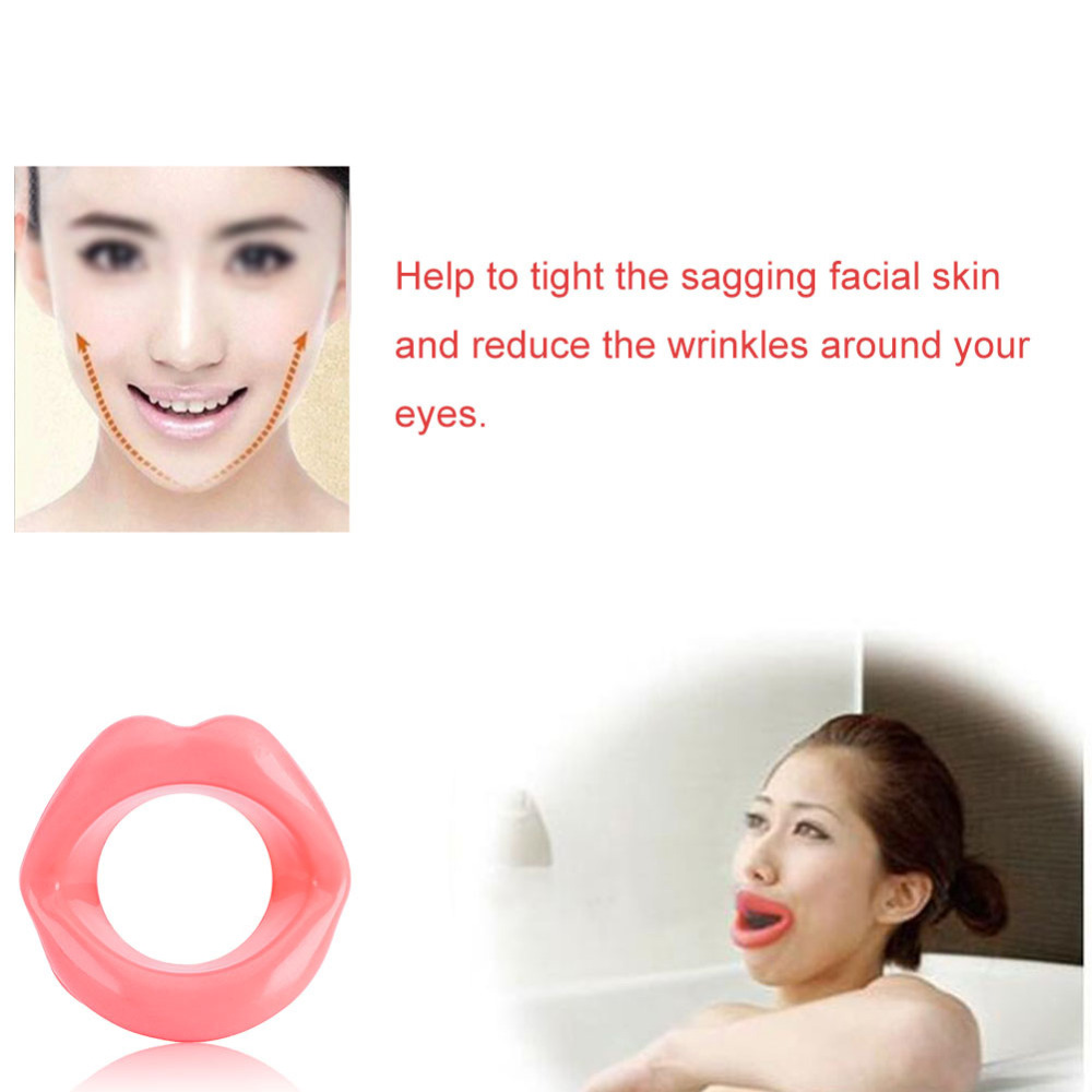 Silicone Rubber Mouth Massage Face Roller Slimmer Exercise Muscle Mouth Anti Wrinkle Lip Trainer Face Care Exerciser Mouthpiece