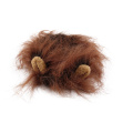 Cute Pet Transfiguration Costume Lion Mane Winter Warm Wig Small Cat Party Clothes Decoration With Ear Pet Apparel Accessories