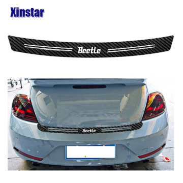 Carbon fiber Car bumper protection sticker for Volkswagen Beetle 2013 to 2017