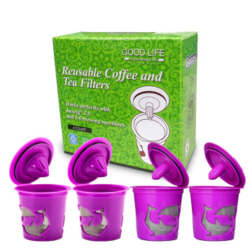 4 & 8 Reusable Refillable k-Cups Coffee Filter Accessories for Keurig 2.0 and 1.0 & Other Single Cup Brewers