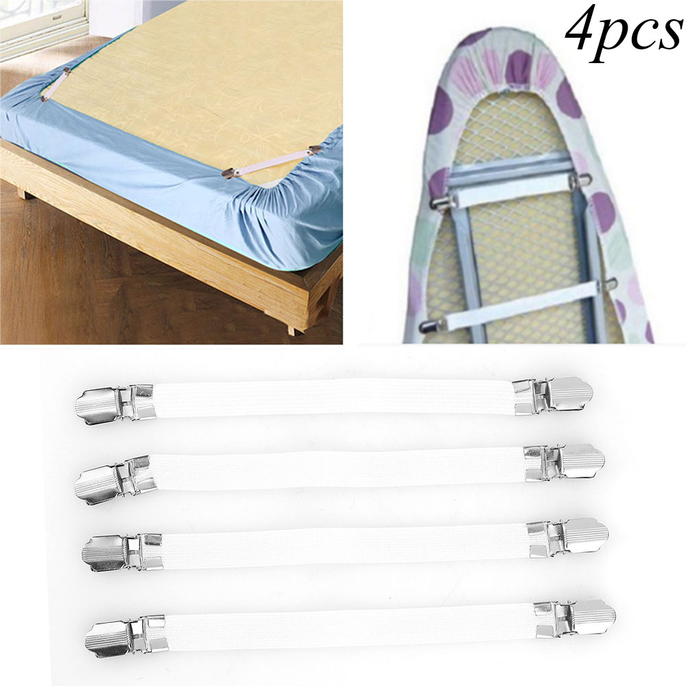 4X Ironing Board Cover Sofa Clip Fasteners Brace Bed Sheet Grips Folder
