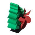European Style Simple And Portable Christmas Tree Fireplace Fan 5-Blade Fan Energy Saving Driven By Thermal Energy
