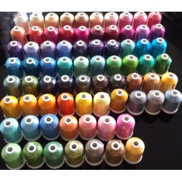 Market popular Lot of 58 Spools 500m Rayon Embroidery Machine Thread+free shipping