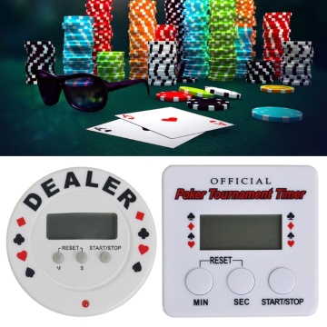 Casino Poker Tournament Timer Digital Dealer Timer Black Jack Plastic Poker Chip