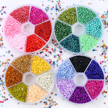 2mm Glass Seed Beads Belt box set charm seedbeads Rondelle Beads For DIY embroidery Making