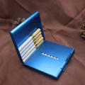 20 Sticks Fashion Double Layer Pipe Creative Personality Cigaret Case Metal Cigarette Case Cigarette Box Gifts Cigarette Holder