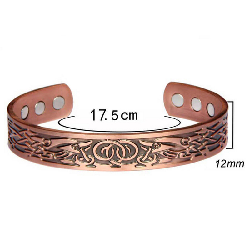 1pc Copper Bracelet Women Men Arthritis Relief Magnetic Healing Bangle Healing Bracelet Accessories Supplies