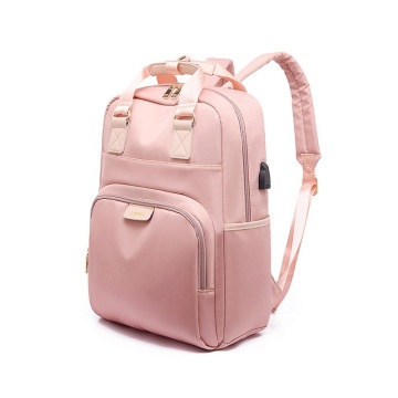 Fashion Waterproof Laptop Backpack USB Charging Backpack 13 13.3 14 15 15.4 15.6 inch notebook Back pack Women men Oxford cloth