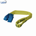 Polyester double flat lifting webbing sling with eyes