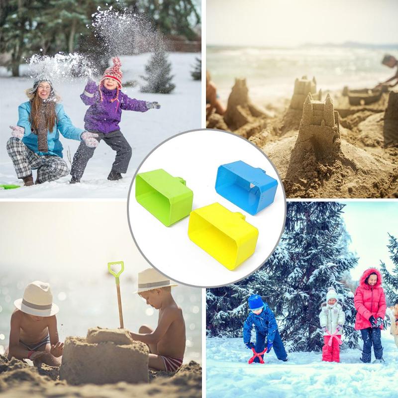 Winter Outdoor Snow Block Mold Plastic Summer Sand Castle Brick Foundation Mould Children Funny Play Mold Toy