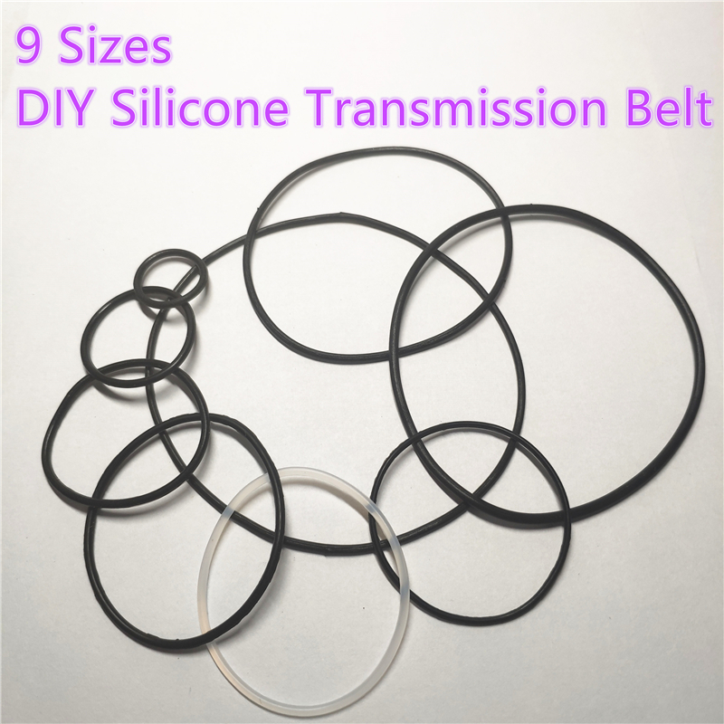 9 Sizes Silicone Rubber Band Pulley Transmission Engine Drive Round Beslts Tape DIY Toy Module Car Motor Stretch Droppshipping