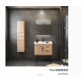 All solid wood bathroom cabinet modern simple Nordic floor type lavatory basin wash basin cabinet wash basin toilet