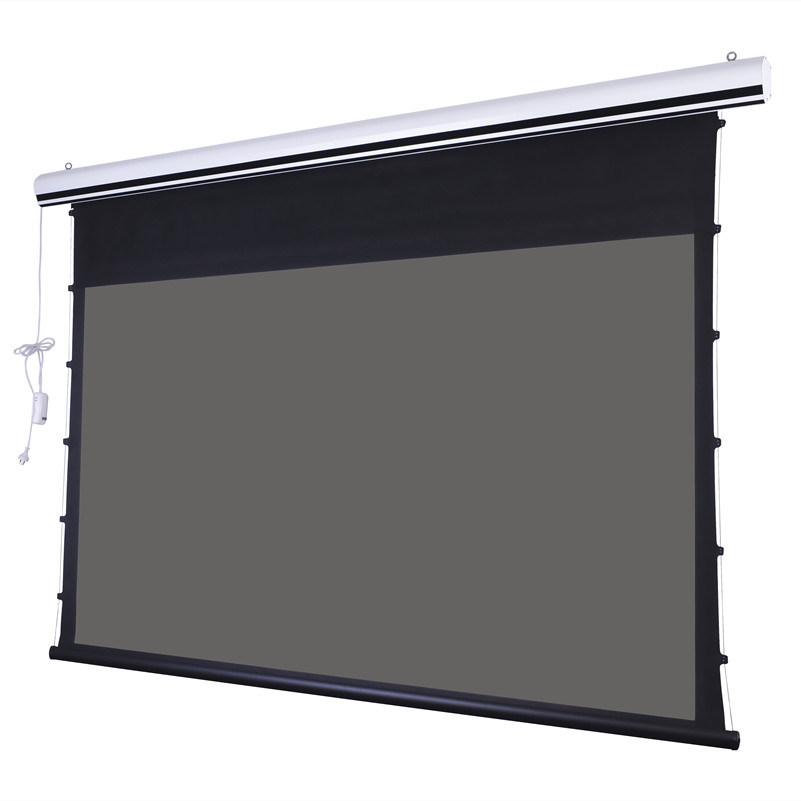 Mivision MV-ETH-USTALR Advanced 100'' 120" Electric Motorized Tab-tension Projection Screen With ALR material for UST projectors