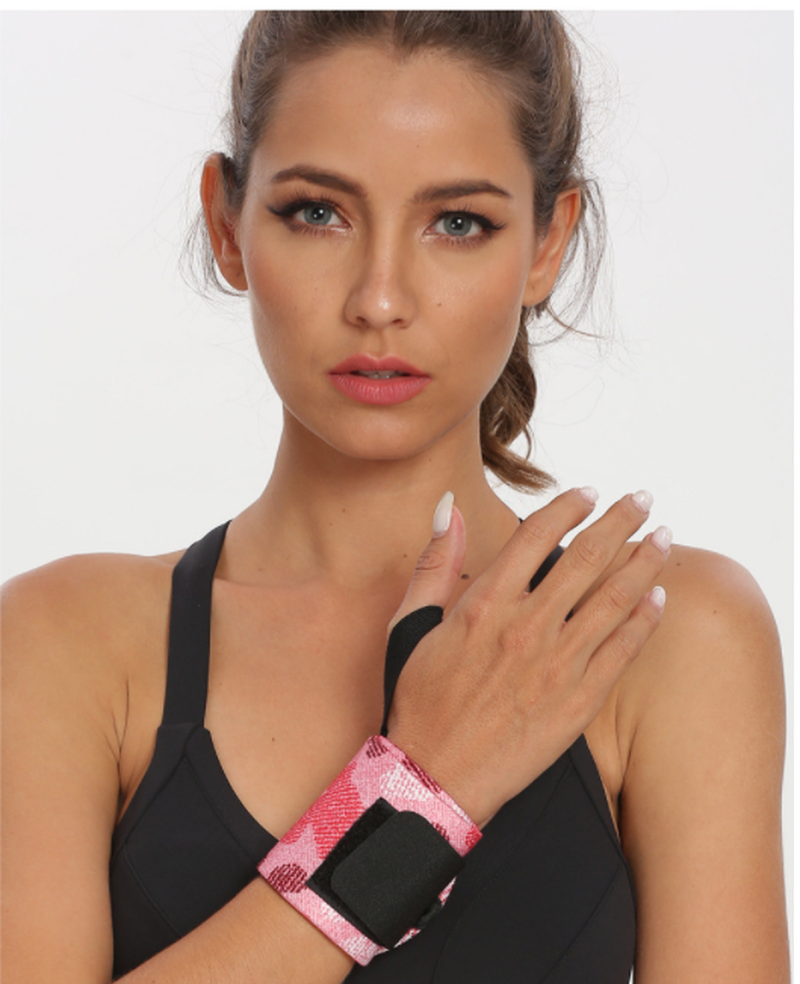 1 Piece Weight Lifting Strap Fitness Gym Sport Wrist Wrap Bandage Hand Support Wristband Denim printed unisex men women