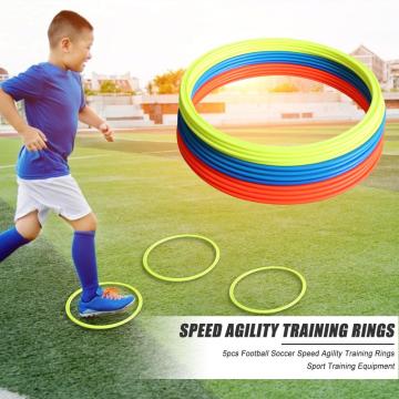 Durable Agility Training Rings Hit Color 5x Football Soccer Speed Agility Training Rings Training Equipment 30cm 40cm Dia