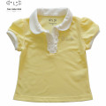 Baby girls brand T shirt kids polo shirts children T-shirts peter pan collar short sleeve girls tees 3-9yrs