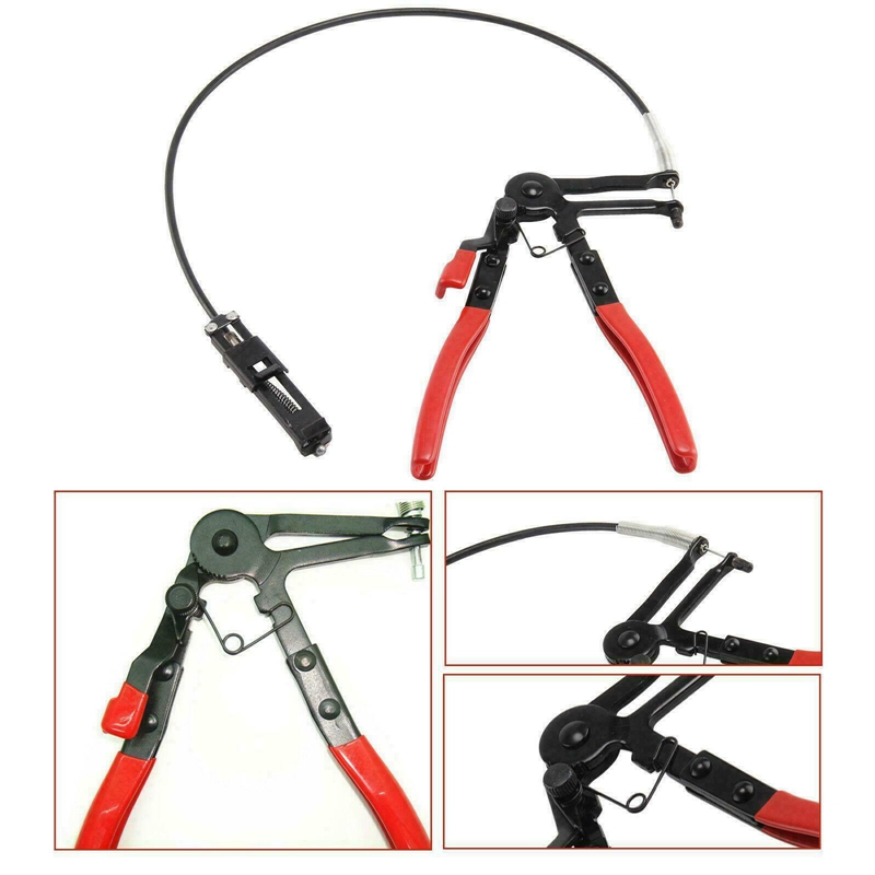 Flexible Wire Long Reach Hose Clamp Pliers for Fuel Oil Water Hose Auto Tool for Fuel, Oil and Water Hoses