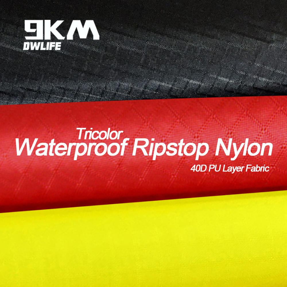 Lightweight Ripstop Nylon Fabric Tricolor PU-Coated Water Repellent Flags Kite Sail Tent Crafts Make Material Accessory