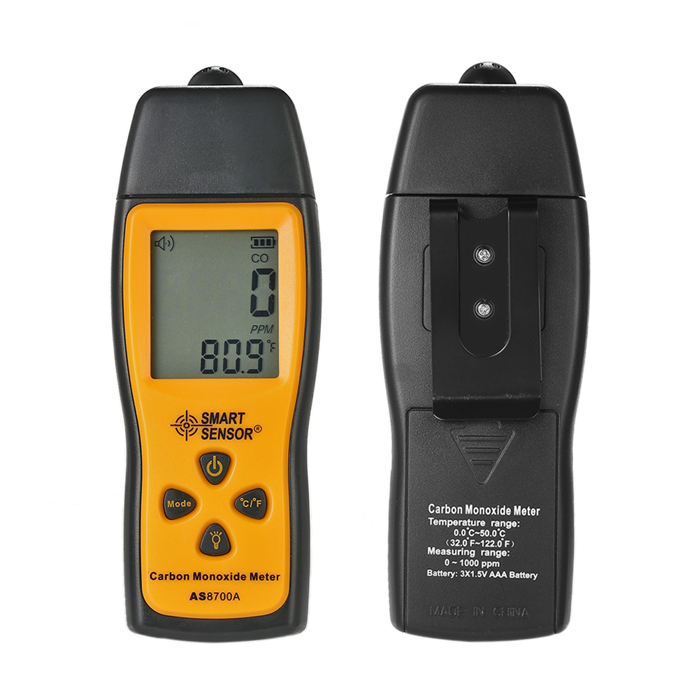 Digital CO2 Meter Gas Detector PPM Meters Mini Carbon Dioxide Detector Gas Analyzer Air Quality Monitor TVOC HCHO PM2.5 Meter