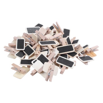 PPYY-50 Mini blackboard wood message slate rectangle clip clip panel card memos label brand price place number table