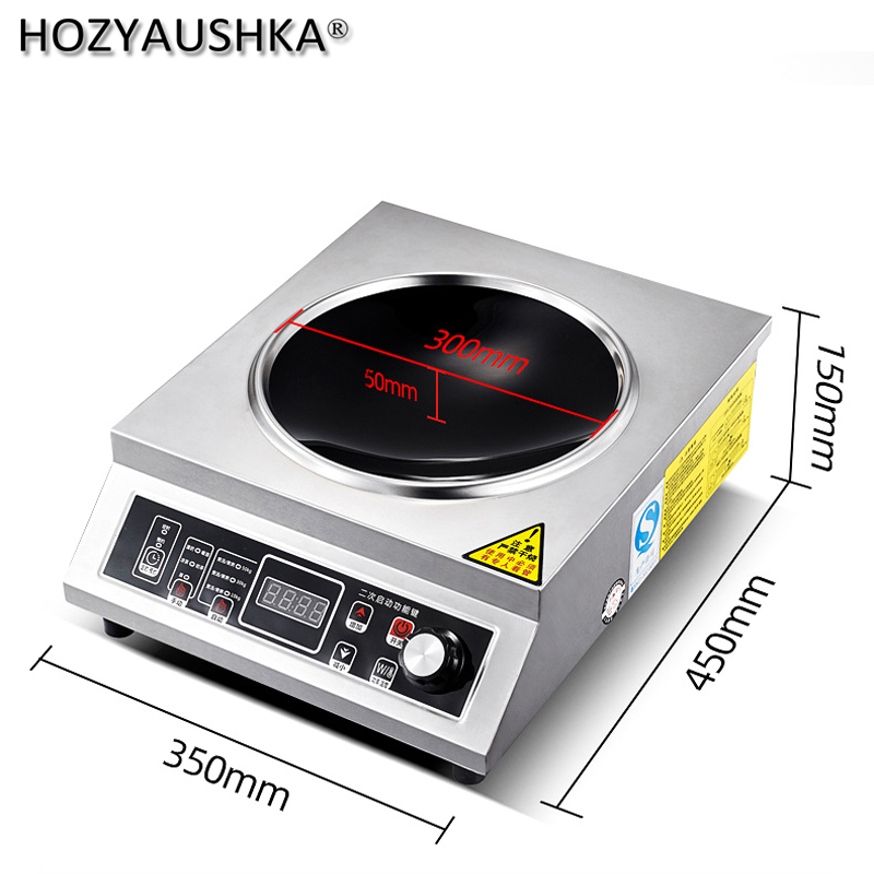 High-power 3500W induction cooker household stainless steel battery stove commercial induction cooker kitchen cooking