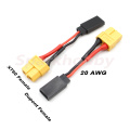 2PCS Sparkhobby XT60 Female To XT30 Male/JST Male/DuPont Male 18AWG Head Adapter Battery Charging Cable for HOTA D6 TOOLKITRC M8