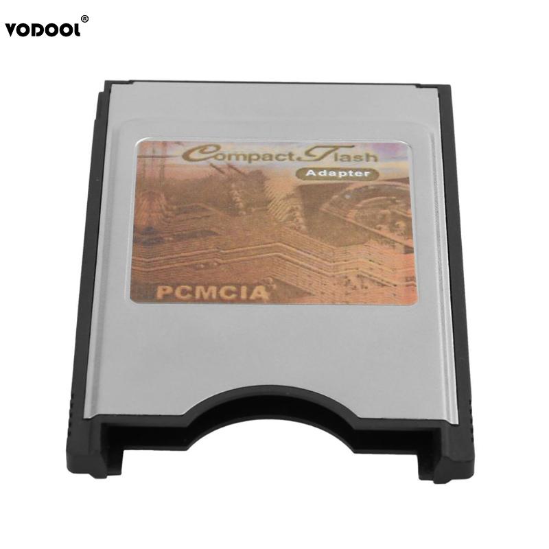 VODOOL High Speed CF Card Reader Adapter Silver Housing Internal PCMCIA Compact Flash 16Bit Card Reader Adapter for Laptop PC