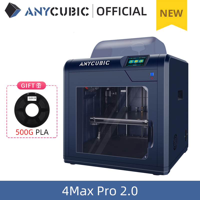 New 3D Printer ANYCUBIC 4Max Pro 2.0 DIY FDM 3D Printer with Large Build Volume Impresora 3D Printing