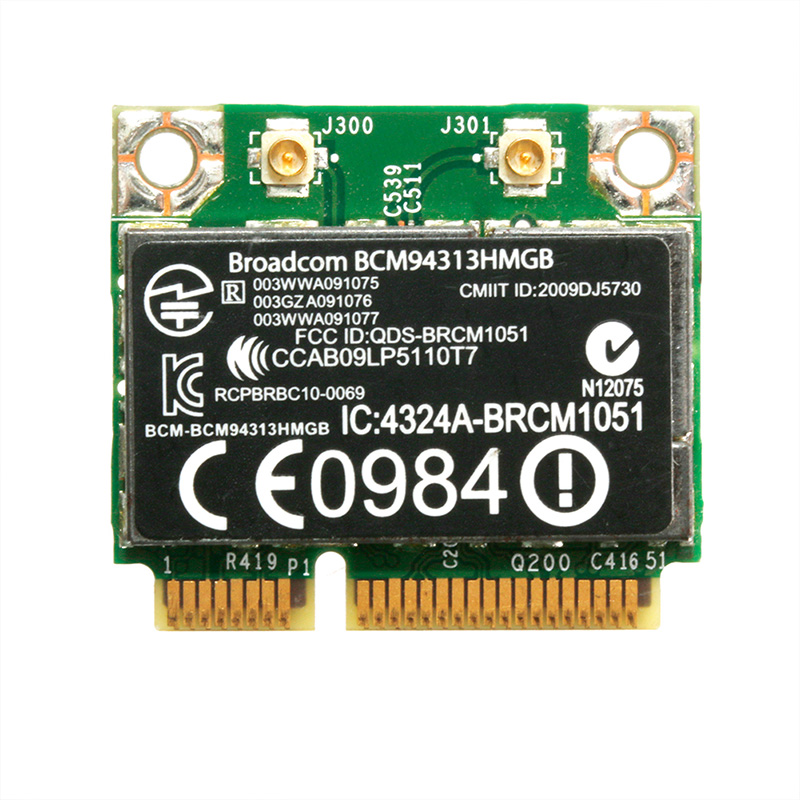 Half Mini PCI-E 802.11n Wifi Card Bluetooth BCM94313HMGB 600370-001 for DELL HP