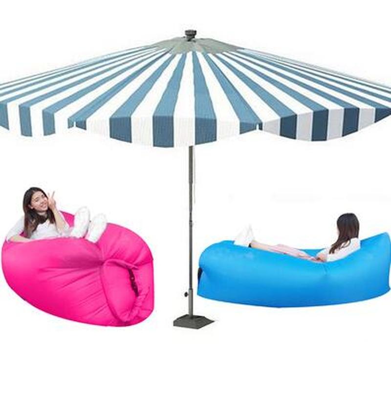 Dropshipping Sleeping bag ultralight Inflatable sofa couch lazy camping Sleeping bags air bed Beach Lounge Chair Fast Folding