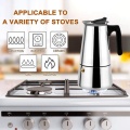 Hot Stainless Steel Moka Latte Espresso Portable Coffee Maker Stovetop Filter Coffee Pots Percolator,300ML