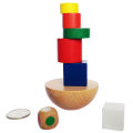 Kids Wooden Geometric Balanced Building 3d Puzzle Toy Baby Toddler Montessori Educational Brain Teaser children Boy Girl Juguete