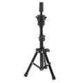 Adjustable Mannequin Tripod Holder Wigs Stand for Wig Display Making Rotating Aluminum Travel Foldable Hairdressers Salon Stylin
