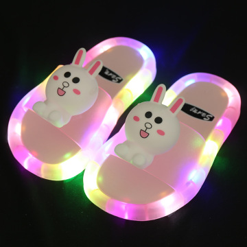 2020 Light Up Slippers Children LED Kids Slippers Baby Bathroom Sandals Kids Shoes for Girl Boys Flip Flops Toddler