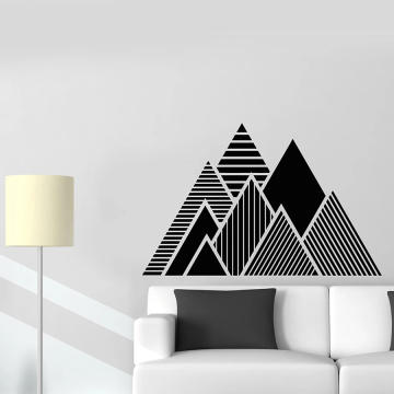 Pyramid Wall Decal Triangles Pattern Geometric Line Vinyl Window Stickers Bedroom Living Room Home Decoration Art Mural M260