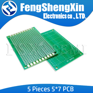 5pcs 5x7cm 5*7 Double Side Prototype PCB diy Universal Printed Circuit Board fiberglass board