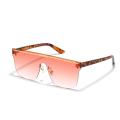 Rimless square sunglasses one piece large frame personality sunglasses