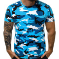 New Summer Fashion Camouflage T-shirt Men Casual O-neck Cotton Streetwear T Shirt Men Gym Short Sleeve T Shirt Tops
