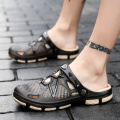 New Men Sandals Summer Outdoor Beach Casual Shoes Men Fashion Jelly Shoes Comfortable Water Shoes Man Hollow Slippers Size 40-45