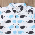 1-6Y Summer Toddler Baby Boys Clothes Sets Whale Tops T-Shirt Pants Shorts 2PCS Outfits