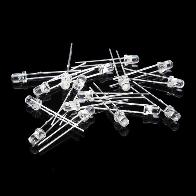 500Pcs 3MM LED Diode Kit Mixed Color Red Green Yellow Blue White Electronic Components Mixed Set Diodes