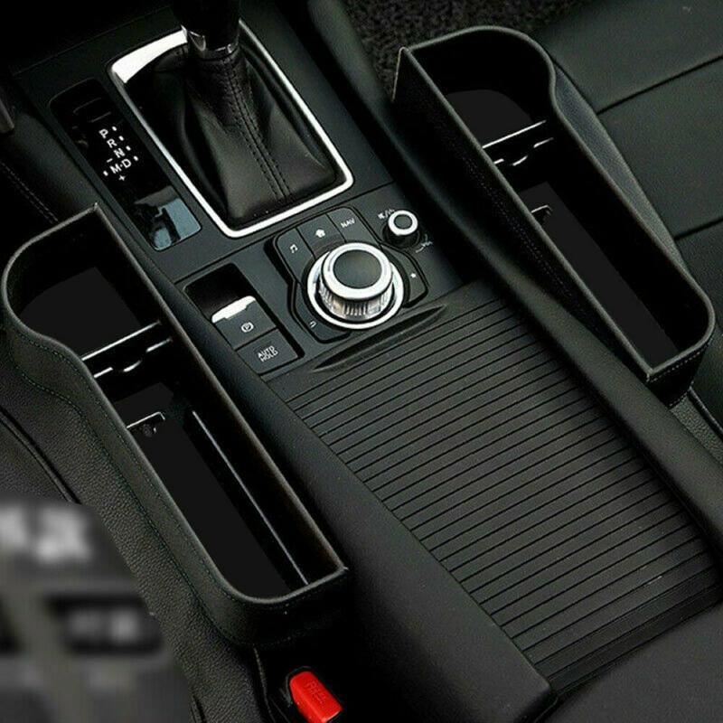 Multi-functional Auto Car Seat Crevice Plastic Storage Coin Box Cup Phone Holder Organizer Reserved Design Accessories 2 Colors