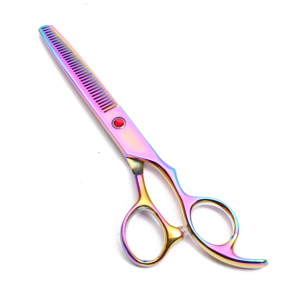 7" Stainless Customize Logo Gold Animal Shears Cutting Scissors Thinning Shears Curved Shears Professional Pets Shears Set C3003